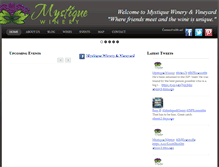 Tablet Screenshot of mystiquewine.com